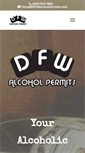 Mobile Screenshot of dfwalcoholpermits.com
