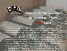 Tablet Screenshot of dfwalcoholpermits.com